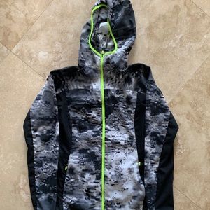 Nike Women's Dri-Fit Running XS Camo Volt Full Zip
